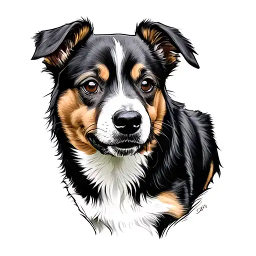 Dog Mixture Of Corgue And Sib