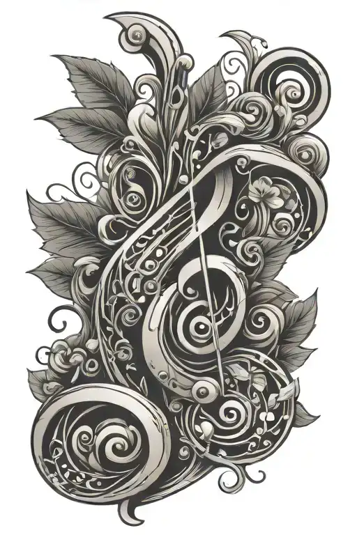 Music Themed Vine Wrapping