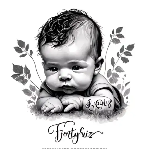 Footprinz Baby With Name Louis