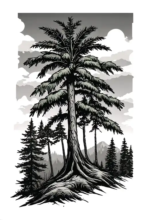 Northwest Trees And Palm Tree