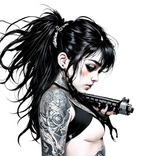 Cyberpunk Style Girl Namurai