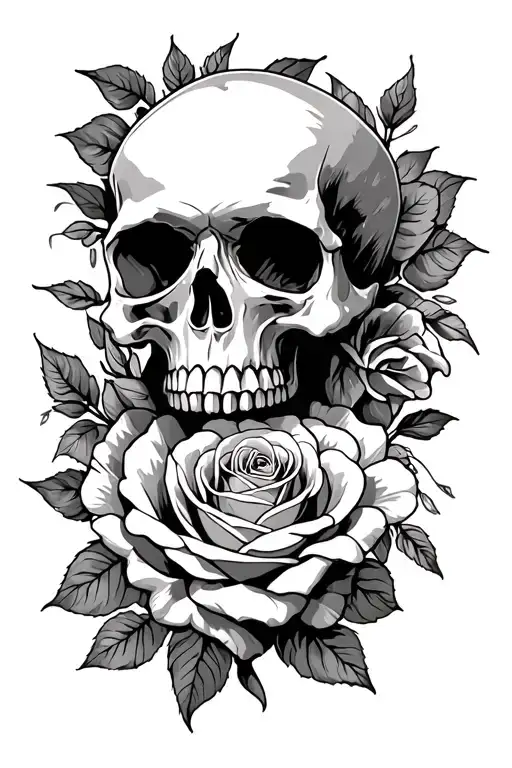 Skull And Roses