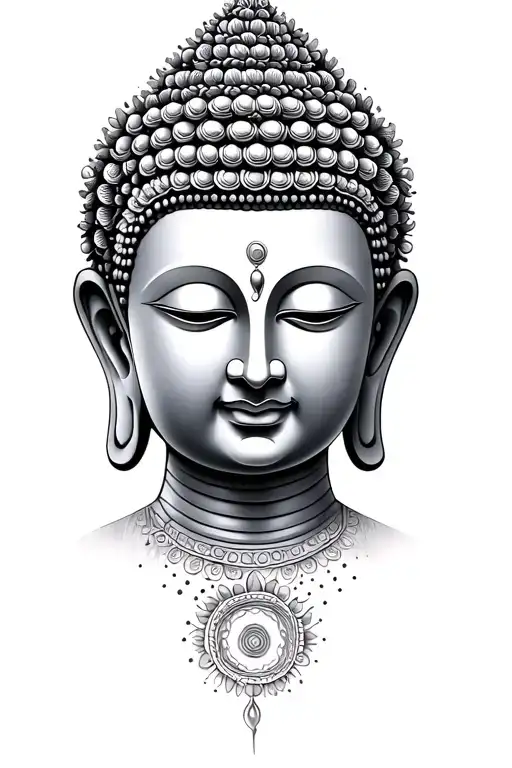 Buddha Dot Work Design