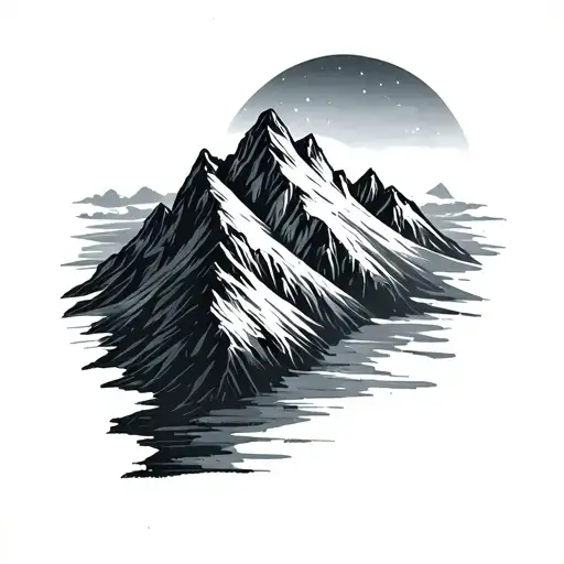 Mountain Range Silhouette
