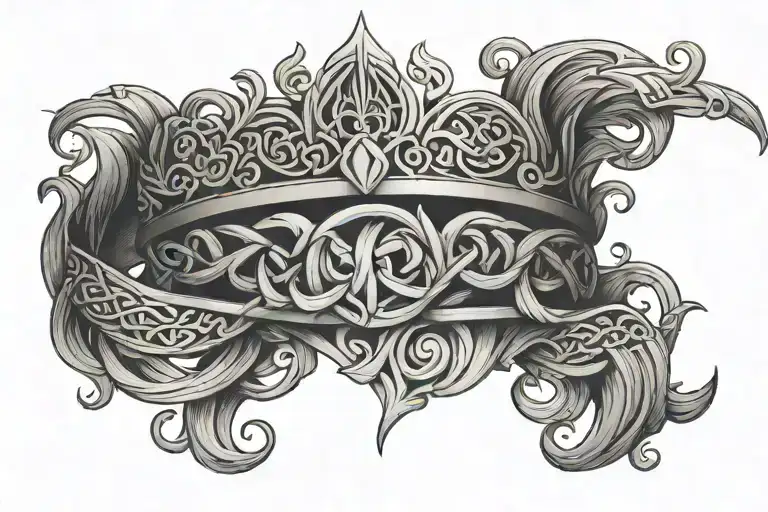Knotwork Norse Crown
