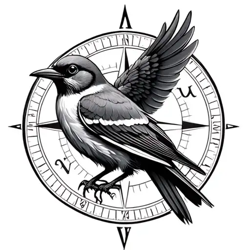 Bird With Compass