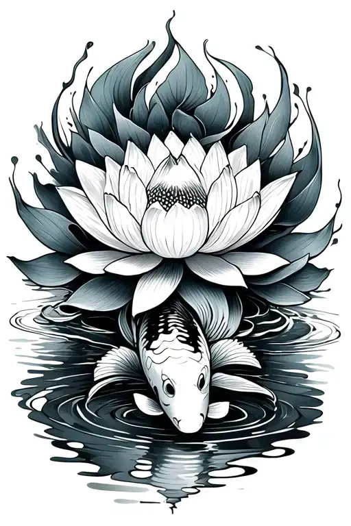 Koi Lotus Flower