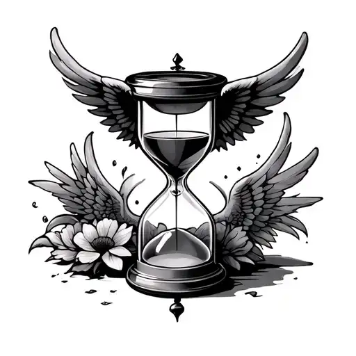Hourglass With Wings