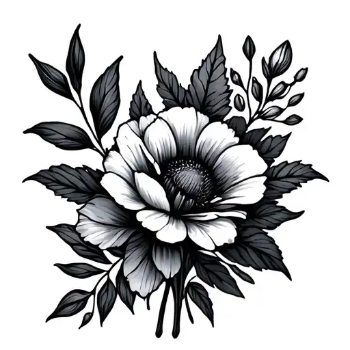 June And February Birth Flower Bouquet