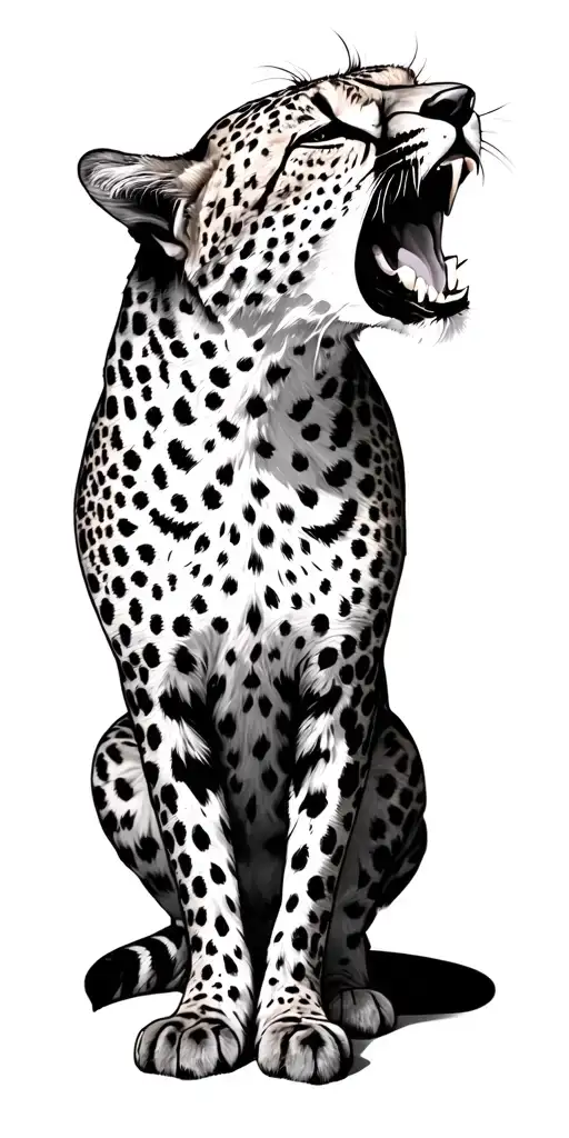 Cheetah Hissing