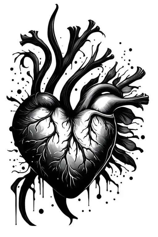 Semi Colon Heart Beat Line