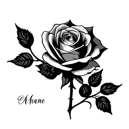 Rose With Name Written
