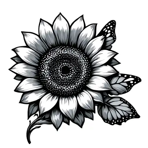 Sunflower Rosary Butterfly