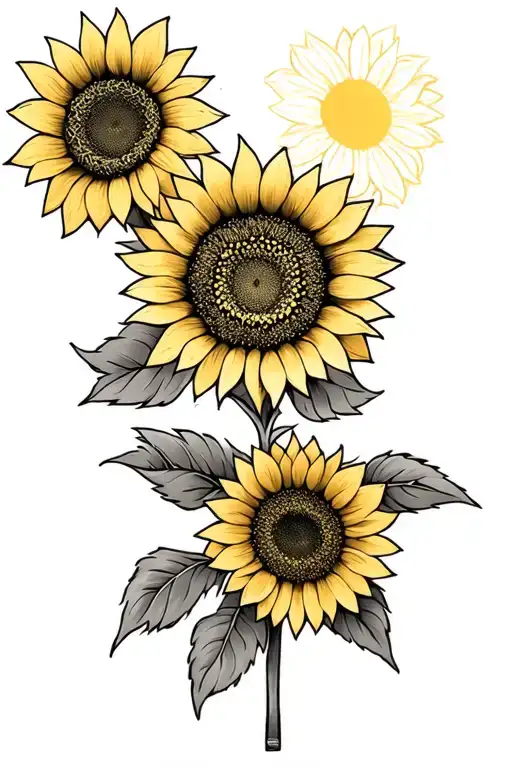 Daughter Trinity Knot Sunflower