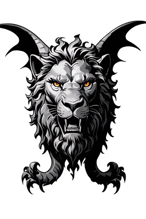 Gargoyle With Lion Head