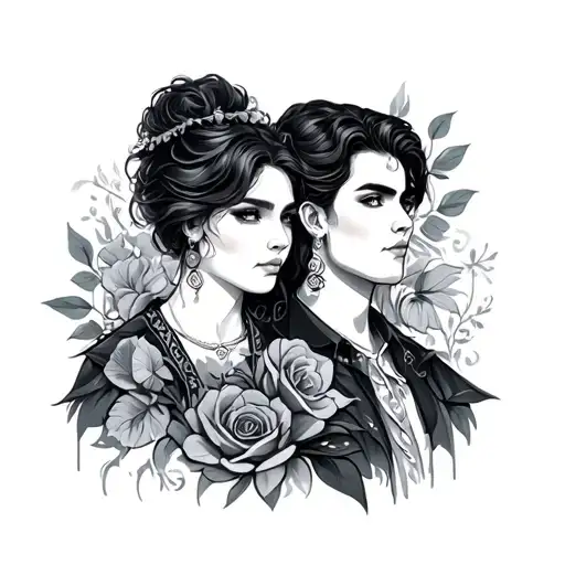 Design With The Names Jade Charlie And Roman Together