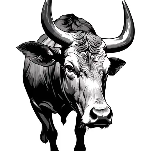 Bull In The Background