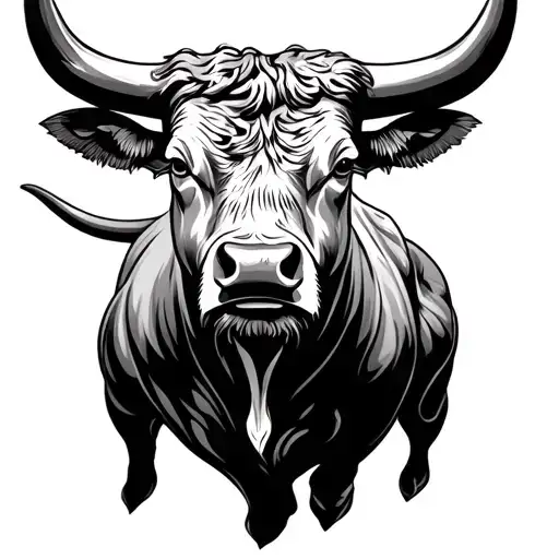 Bull In The Background