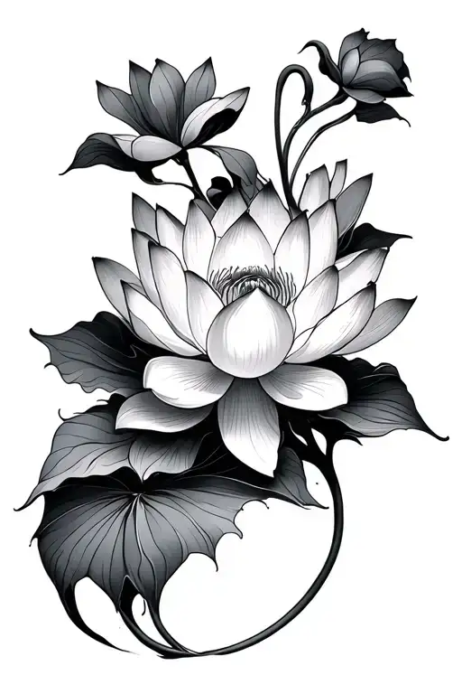 Lotus Flower Intertwined