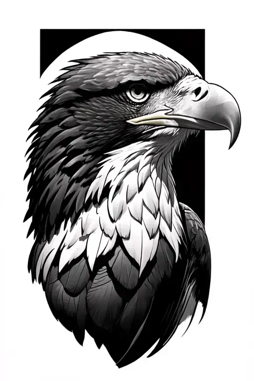 Realistic Filipino Eagle And Bald Eagle Neck