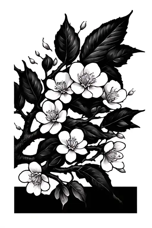 Blossom Tree Branch Wrapped