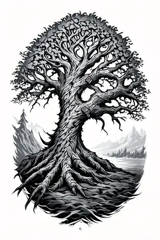 Norse Viking Baldur Tree