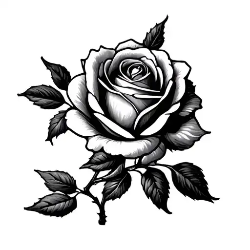 Olive Branch And Rose