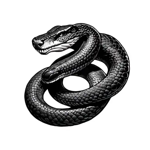 Battled Snake Wrapped