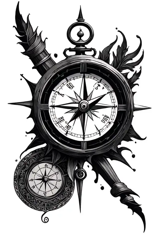 Compass And Clock