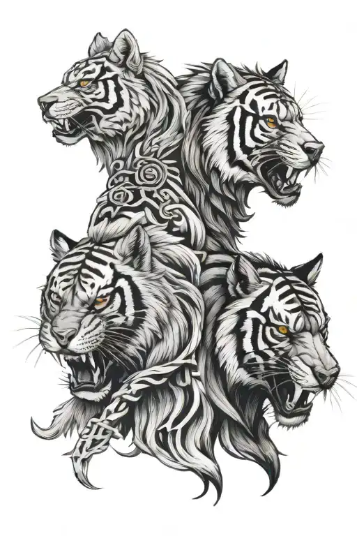 Sabretooth Tiger & Wolf