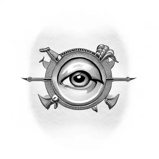Egyptian Symbol For Eye Of Horus Inner Biceps