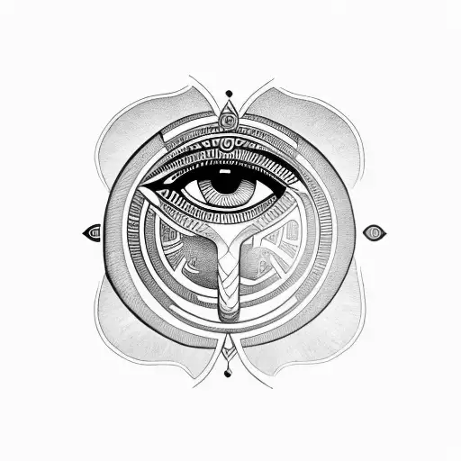 Egyptian Symbol For Eye Of Horus Inner Biceps