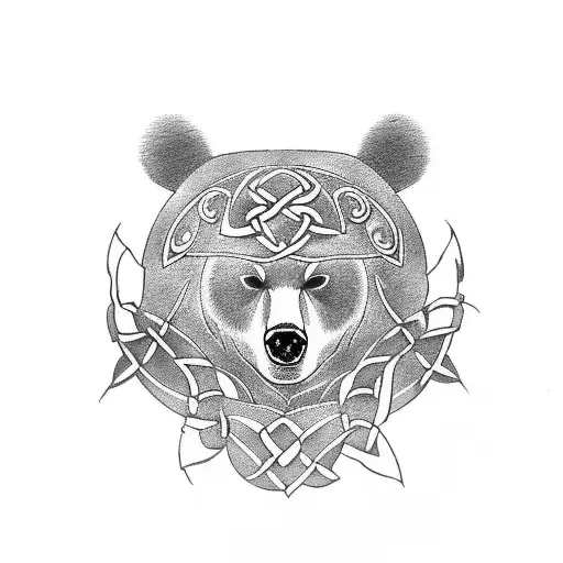 Celtic Bear With Armor