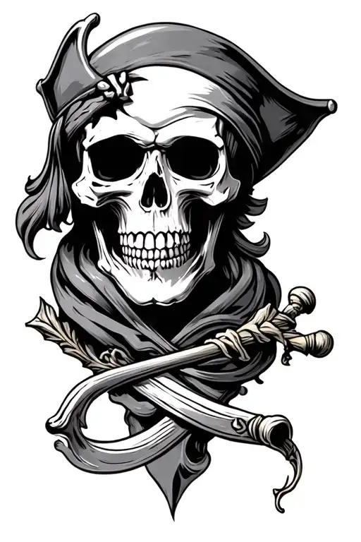 Pirate Skull Face