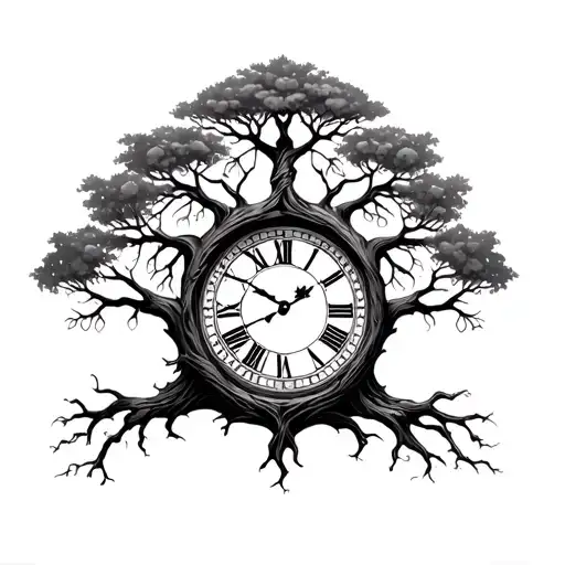 Tree Of Life With Clock