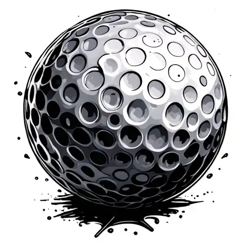 Golf Ball In Rough