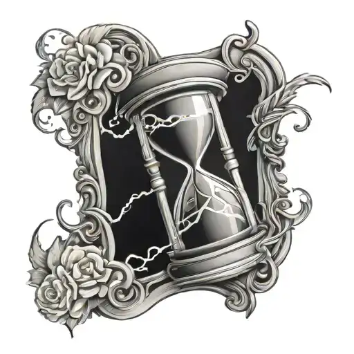 Hourglass With Cracks