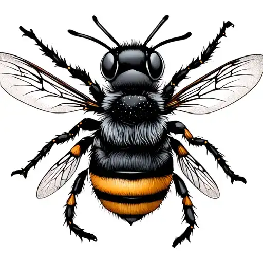 Bumble Bee Black And Grey