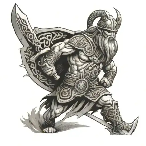 Celtic Warrior With Axe