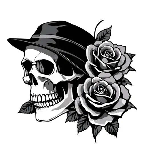 Skull And Roses
