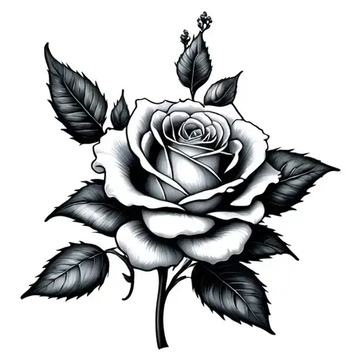 Flower With Long Stem Rose