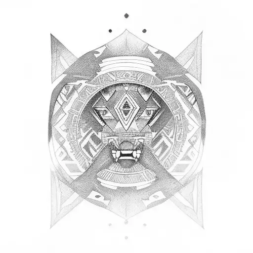 Upper Arm Sleeve Aztec Style