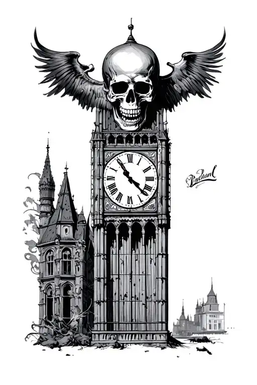 Skull Clock Tower