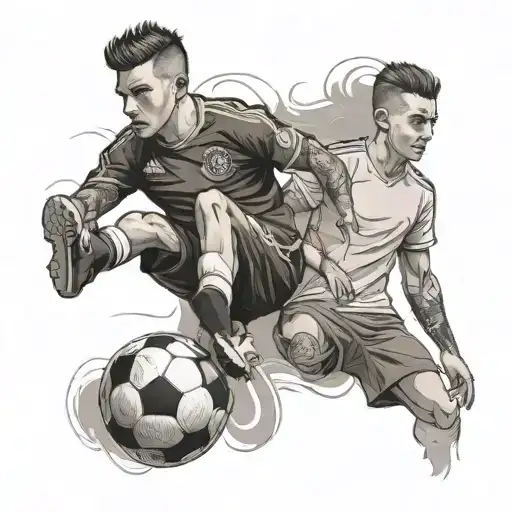 Brothers And Soccer Ball