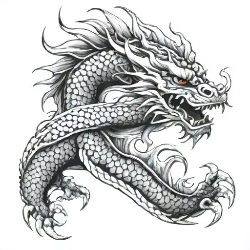 Japanese Dragon Scary
