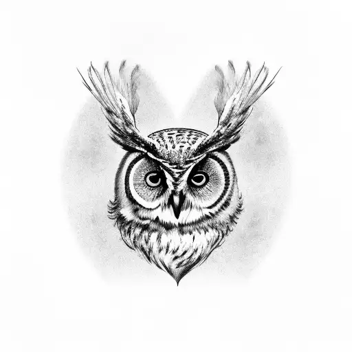 Owl And Anatomically Correct Heart