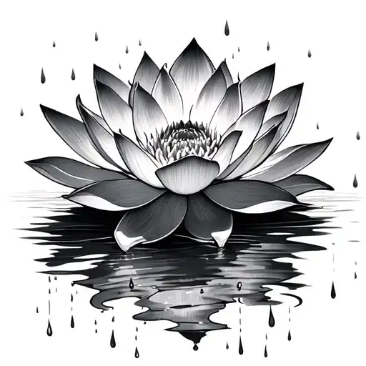 Lotus In The Rain
