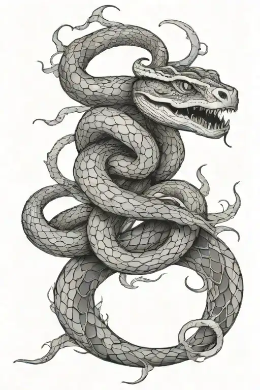 Spiritual Snake Wrapped