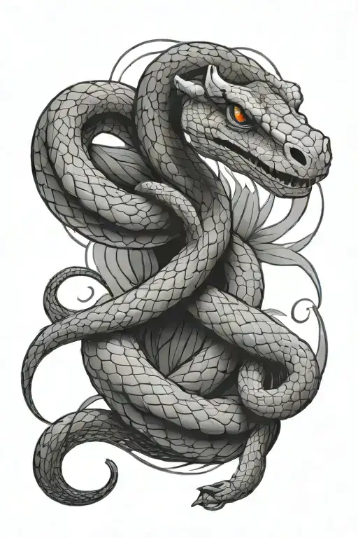 Spiritual Snake Wrapped