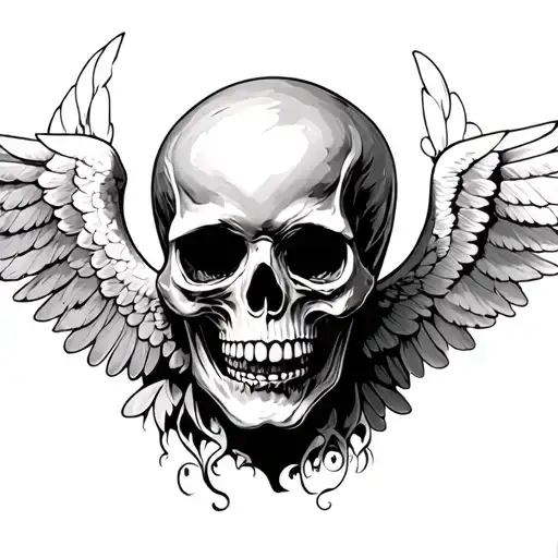 Skull And Angel